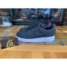 Thank You For Considering Our Store! We Appreciate Your Business And Support! Nike Air Force 1 1/1 Black Chili Red Athletic Sneakers Mens/ Youth Size 6 Women’s Size 7.5 New Without Box Guaranteed 100% Authentic! Dd2429-001 Please Understand That The Photos May Show A Slightly Different Shade Of Color Than What Would Appear In Person Due To Lighting Photos Are Part Of The Description So Please View The Photos To Get An Accurate Idea Of The Sneakers Condition Some Flaws / Dirt May Not Be Picked Up Nike Air Max 2, Nike Vapor Max, Nike Air Max Excee, All Nike Shoes, Chili Red, Game Collection, Black And White Shoes, Orange Shoes, Nike Air Zoom Pegasus