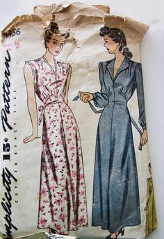 1940s pattern Womens Nightgown, 40's Fashion, 1940's Fashion, Teddy Girl, Tap Pants, 40s Fashion, Nightgowns For Women, Wardrobe Ideas, Simplicity Patterns