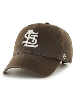 47 St Louis Browns Clean Up Adjustable Hat - Brown Brown Tshirt, Adjustable Hat, Clean Up, Hat Fashion, Dad Hats, St Louis, Cleaning Wipes, In Store, T Shirts