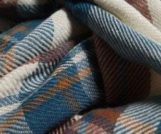 an up close shot of a multicolored blanket