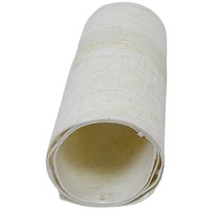 a roll of white fabric on a white background