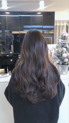 Korean Balayage Hair, Hair Inspo Asian, Korean Brown Hair, Brown Hair Looks