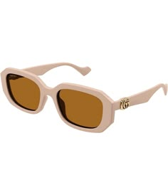 From Gucci&#x2C; these women's sunglasses feature:Acetate frameRectangle shapeSolid lensNot Rx ableNon-polarizedApprox. 54mm lens- 20mm bridge- 140mm templeImported. Burberry Astley Sunglasses, Women’s Designer Sunglasses 2024, Gucci Brown Rectangular Sunglasses, Designer Gucci Rectangular Sunglasses, Chic Gucci Rectangular Sunglasses, Gucci Beige Tinted Sunglasses, Bulgari Sunglasses, Nude Sunglasses, Gucci Sunglasses Women