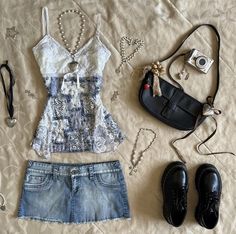 Outfit Inspo Summer, Downtown Outfits, 2000s Fashion Outfits, Swaggy Outfits, Really Cute Outfits, Retro Outfits, Dream Clothes, Looks Style, Lookbook Outfits