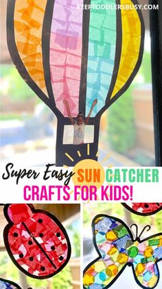 paper plate crafts for kids to make with sun catchers