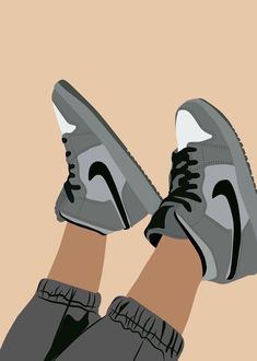 Sneaker Lover Kasut Nike, Sneakers Illustration, Sneakers Wallpaper, Sneaker Lovers, Sneaker Art, Girl Illustration, Dope Cartoon Art, Comic Art Girls, Planner Templates