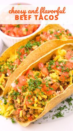 This beef taco recipe is the perfect easy weeknight dinner. In just a few steps, flavorful and delicious beef tacos are ready to eat. Each bite is cheesy, crunchy and absolutely irresistible. Mexican Cooking