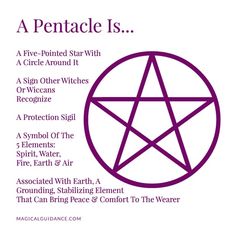 a pentagramle is a five pointed star with a circle around it and the word,