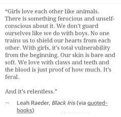 an article about girls love each other like animals