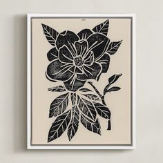 Magnolia is a linocut print that captures the delicate yet resilient beauty of the magnolia flower. Inspired by Magnolia's timeless elegance and the sense of renewal they bring each spring, this piece celebrates nature's enduring spirit and the fleeting moments of beauty that punctuate our lives. Through the bold contrasts and textured lines of linocut printing, I aim to evoke a sense of connection to the natural world and invite viewers to pause and appreciate the quiet wonders around us. Linocut Printing, Painted Clothing, Alien Aesthetic, Art Prints Wall, Homeschool Art, Magnolia Flower, Flowering Vines