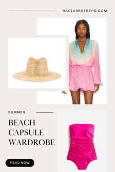 One of the best ways to simplify your life and pack light is through capsule wardrobes! Steal my beach capsule for your summer vacation this year #capsulewardrobe [festival, cargo pants, pride outfit ideas, europe fashion summer, hawaii outfit inspo, cute summer looks, preppy clothing, vintage bags, cute pride outfits, boho grunge outfits summer, black miniskirts outfits summer, summer interview outfit] Miniskirt Outfits Summer, Boho Grunge Outfits, Beach Capsule Wardrobe, Summer Interview Outfit, Pink Sleeveless Beach Cover-up, Summer Grunge Outfits, Hawaii Outfits, Europe Fashion, Pride Outfit