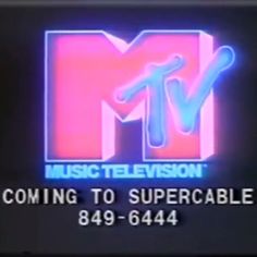 the tv logo for music television coming to supercable in 1971 - 644