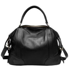 Black Leather Handbags Zip Crossbody Large Satchel Bags for $106.99 | Baginning Luxury Trendy Satchel Bag, Luxury Trendy Shoulder Satchel, Luxury Baguette Satchel With Leather Handles, High-end Luxury Satchel Shoulder Bag, Trendy Luxury Satchel Bag, Luxury Elegant Hobo Bag In Satchel Style, Luxury Satchel Hobo Bag For Fall, Luxury Satchel Shoulder Bag For School, Luxury Trendy Satchel For Women