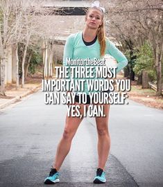 a woman standing in the middle of a road with her hands on her hips and text that reads, monitor the best the three most important words you can say