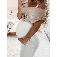 Vestidos Para Baby Shower, Maternity Dresses Casual, Summer Pregnancy Outfits, Prego Outfits, Maternity Clothes Summer, Trendy Maternity Outfits, Preggo Fashion, Bodycon Dress Casual, Casual Sundress