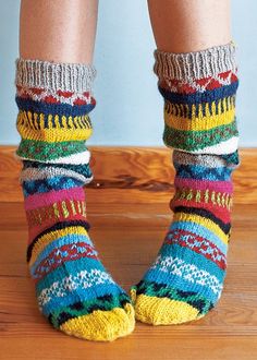 Loving these socks. Hand Knit Socks, Funky Socks, Fuzzy Socks, Cozy Socks, Crazy Socks, Cute Socks, Long Socks, Colorful Socks, Socks And Tights