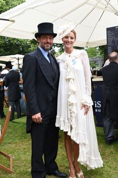 Royal Ascot 2023 - Fashion, Day One Amelia Spencer, The Vampires Wife, Zimmermann Dress, Duchess Of Cornwall