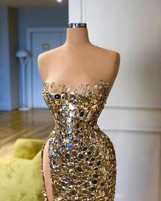 Dinner Gowns Classy, Valdrin Sahiti Dresses, Mirror Dress, Valdrin Sahiti, Dinner Gowns, Gown Party Wear, Gaun Fashion, Sequins Dress