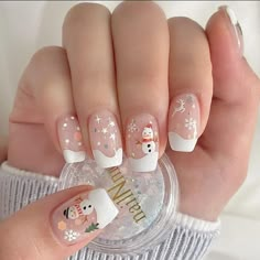 ────────── ｡✧*ﾟ𝐬𝐚𝐯𝐞 & 𝐟𝐨𝐥𝐥𝐨𝐰 ♡ Nail Gel Christmas, Christmas Nail 2024, Gel Nails Ideas Christmas, Nail Noel Christmas, Nails For Christmas Holiday, Nail Art Christmas Designs, Winter Nails Art Designs, Navidad Cute, Nails Noel