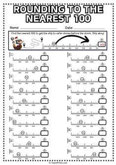 rounding to the nearest 100 worksheet