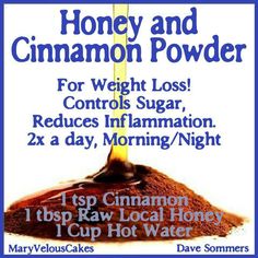 Cinnamon & honey... and with our Creamed Cinnamon Honey we have already some part of the steps for you :) Healthy Drinks Recipes, Cinnamon Powder, Dr Oz, Honey And Cinnamon, Health Drink, Natural Health Remedies, Diet Tips, Health Remedies, Healthy Tips