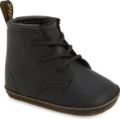 Dr. Martens 1460 Crib Bootie | Nordstrom Baby Boy Boots, Baby Fits, Fabric Gift Bags, Boots Fall, Fall Shoes, Fabric Gifts, Wedge Sneaker, Up Styles, Print Gifts