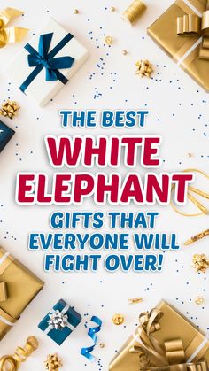 20 White Elephant Gifts Everyone Will Want - Love and Marriage Christmas Elephant Gift Ideas, Teenager White Elephant Gifts, White Elephant Gender Neutral Gifts, White Elephant Wrapping Ideas, Perfect White Elephant Gift, White Elefante Gift Ideas, Cool White Elephant Gifts, Office Christmas Party Gift Ideas, Christmas White Elephant Gifts Exchange