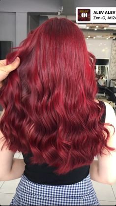 Bright Cherry Red Hair, Red Hair Dark, Red Hair Day, Hair Streaks