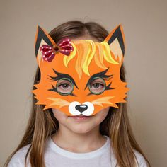 Printable masks Fox (fox masks): colored and for coloring. PLEASE NOTE!  This is a digital product; no physical item will be sent to you. Our product is perfect for family celebrations, birthdays, kindergarten, or school events, as well as ideal for spending quality time with your child and engaging in role-playing games with kids. This pack of unique Fox masks will entertain your children in two different ways: 1. Simply print, cut, and attach a ribbon--perfect job! 2. Allow your kids to color each mask to their liking using paints, markers, or pencils. Enjoy the party or celebration. WHAT YOU WILL RECEIVE: You'll get a PDF file featuring unique 1 Fox mask design, ерthat available in two versions: colored and for coloring. Instructions are included. HOW TO USE: It is recommended to print Games With Kids, Fox Masks, Game Wood, Printable Mask, Mask Printable, Mask Paper, Printable Masks, Perfect Job, Animal Mask