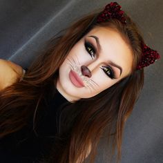 WWW.LAURALETH.COM  (@laura_leth) • Fotos y vídeos de Instagram Karneval Diy, Cat Halloween Makeup, Halloween Makeup Look, Animal Makeup, Cat Makeup Halloween, Cute Halloween Makeup, Halloween Makeup Diy, Halloween Makeup Tutorial