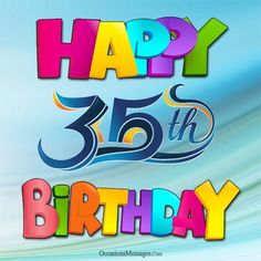 an image of happy birthday card with the number fifty five in colorful letters on a blue background