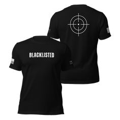 Blacklist Shirt, Take A Seat, Your Back, Unisex Shirt, Color Options, T Shirt, Color