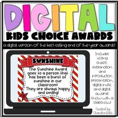 Are you looking for a fun and engaging way to end your year, even though we are teaching digitally? Are you sad that you can't enjoy your End of the Year awards with your students? Don't worry! The Digital Kids Choice Awards is here! PLEASE NOTE- If you already own my Kids Choice Awards, this file IS included and you do not have to purchase the separate file! If you are interested in the FULL Kids Choice Awards, click here!************************************************************************* Gifts For Your Students, Gift Tags For Students, Back To School Gift Tags, Happy Back To School, Kids Choice Awards, Personalized Pencils, Kids Choice Award, Welcome Back To School, Online Student