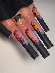 #BEAUTY, #RELATIONSHIPS #Fashion #Animals #Outfits #Winter Outfits #Animals Flower Nail Designs 2024, Unique Nail Ideas Creative, Mexican Inspired Nails Mexico, Mexican Nails Designs, Mexican Style Nails, Mexican Nails, Nail Practice, Colored Acrylic, Dope Nail Designs