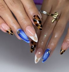 i love these • • • #nailzzbylo #nails #nailsnailsnails #nailsofinstagram #nailart #naildesign #nailinspiration #nailinspo #nailideas #gelxnails #acrylicnails #summernails #nailtech #nailsoftheday #nailsofig #nailstagram #covinanailtech #2024nails #sandimasnails #626nails Recent Nail Trends, Mady Nails Euphoria, Different Hand Color Nails, Diy Nail Charms, Different Nails On Each Hand, Jhene Aiko Nails, Crazy Acrylic Nails Designs, Spanish Nails Designs, Maximalist Nails