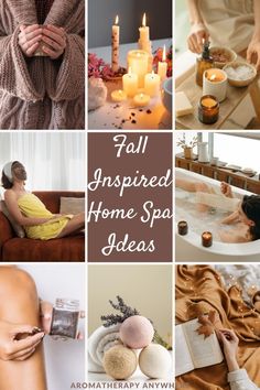 Treat yourself to a cozy fall-inspired spa day! Get DIY ideas for creating the ultimate autumn relaxation experience, from soothing essential oil blends to fall-scented bath bombs and scrubs. Click through for fall-inspired spa recipes and self-care tips that will help you unwind in autumn. Spa Recipes, Spa Essentials, Aromatherapy Blends, Spa Day At Home, Scented Oils, Relaxing Bath, Fall Scents