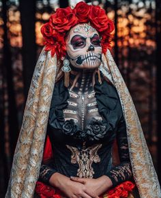 Black Catrina Makeup, Catrina Costume Make Up, Mexican Skeleton Makeup, Mexican Katrina, Mexico Skull Makeup, Den Mrtvých