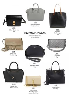 Slingback Chanel, Celine Classic Box, Sac Michael Kors, Investment Bags, Fendi Handbag, Prada Handbags, Satchel Handbags, Chanel Boy Bag