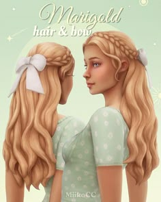 Sims 4 Cc Fairy Hair Patreon, Marigold Hair, Los Sims 4 Mods, Feminine Hair, Sims 4 Challenges, Sims 4 Cc Maxis, Sims Packs, Cc Packs