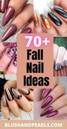 Fall 2023 Nail Ideas, Nail Designs Autumn 2023, Pink Fall Nails 2022, October Gel Nails 2023, Fall Party Nails, Gel Nails Ideas Fall 2023, Fingernail Art Ideas, Best Autumn Nails, Trendy Fall Nails 2023