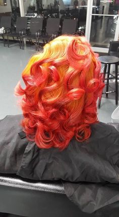 Ginger Leave Out, Spicy Ginger Hair, Ginger Bundles, Red Orange Curly Hair, Ginger Bombshell Curls, Red Hair Inspo, Dyed Natural Hair, Happy Hair, Natural Curls Hairstyles