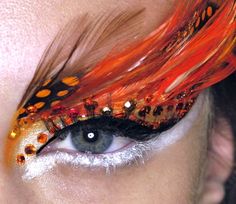 "FLIGHT OF FANCY" DIOR COUTURE SPRING 2008 - MAKEUP: Pat McGrath 2008 Makeup, Phoenix Makeup, Couture Makeup, Carnival Makeup