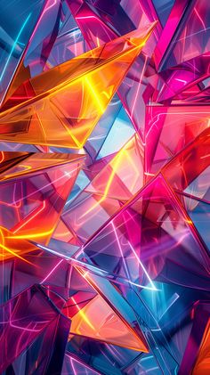 an abstract colorful background with lines and shapes