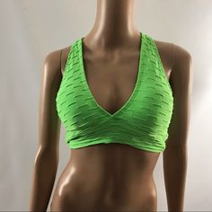 Mari Aquino Women’s Bralette Size M Women Bra Lime Green Racerback Underwear New E11 Epm Green Triangle Top Bra, Lime Color, Women Bra, Bra Women, Women's Intimates, Lime Green, Bralette, Bra, Full Service