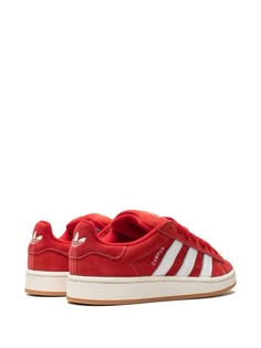 Adidas Campus 00s "Better Scarlet/Cloud White" Sneakers - Farfetch Red Campus 00s, Red Adidas Campus, Red Sambas, Red Campus, Red Nikes, Red Adidas Shoes, Campus Shoes, Gameday Outfits, Adidas Campus 00s