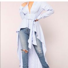 Fashion Nova Women’s Striped Kimono Style Top. Size L Shoulder To Train Hem Is 51in Front Shoulder To Hem 21in Striped Kimono, White Tank Top Women, Kimono Style Tops, Leopard Blouse, 60 Fashion, Fashion Nova Tops, Ruffle Long Sleeve, Tops Fashion, Hottie Women