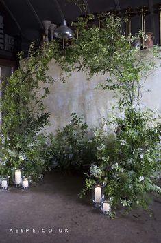 Delicate green branch circular installation created during a group class at the studio | Aesme Studio | London Foliage Arch, Floral Design Classes, Wedding Branches, British Flowers, Eco Wedding, Flower School, Flower Installation, Wedding Ceremony Backdrop, Venue Decorations