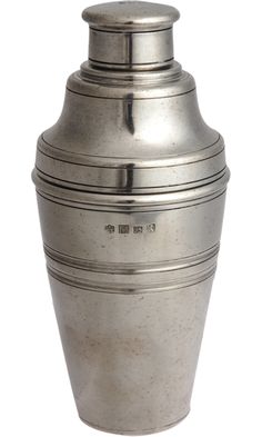 an old fashioned metal urn on a white background