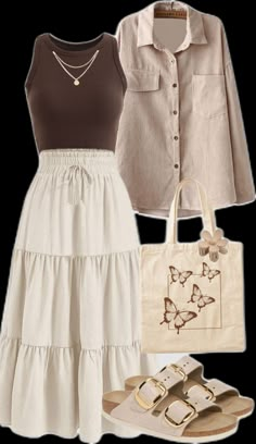 Modest Girly Outfits, Modesty Outfits, Cute Modest Outfits, Modest Summer Outfits, Everyday Fashion Outfits, Casual Day Outfits, Quick Outfits, Elegante Casual