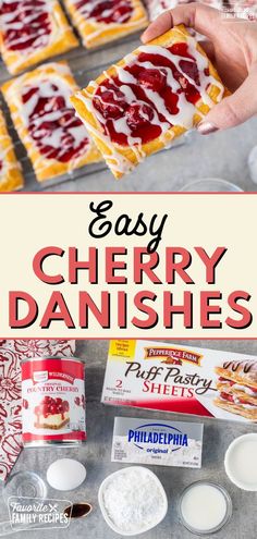 easy cherry danishes are the perfect dessert for any family